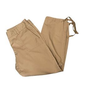 Talbots Signature Tan Chino Capri Jogger Pants Women's Size 4